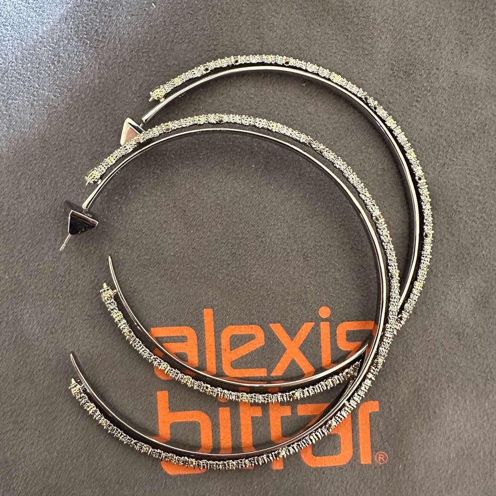 Alexis Bittar Spiky Orbit Hoop Earrings